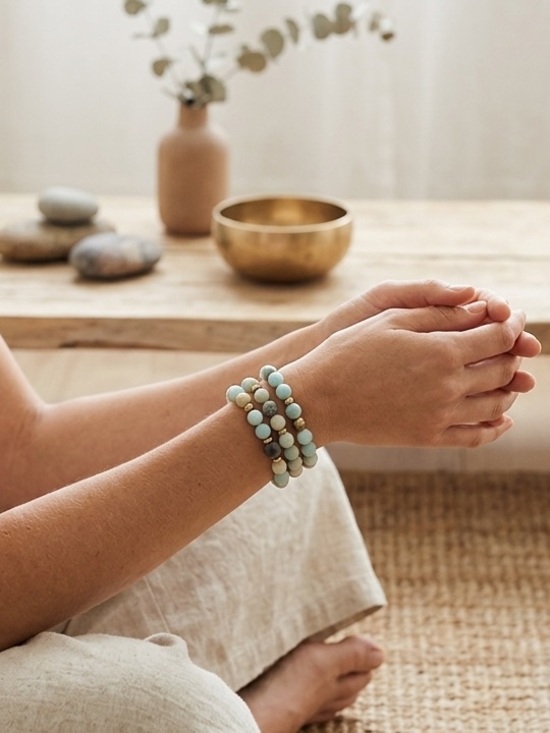 Jewelry - Matte Amazonite Bracelet Set